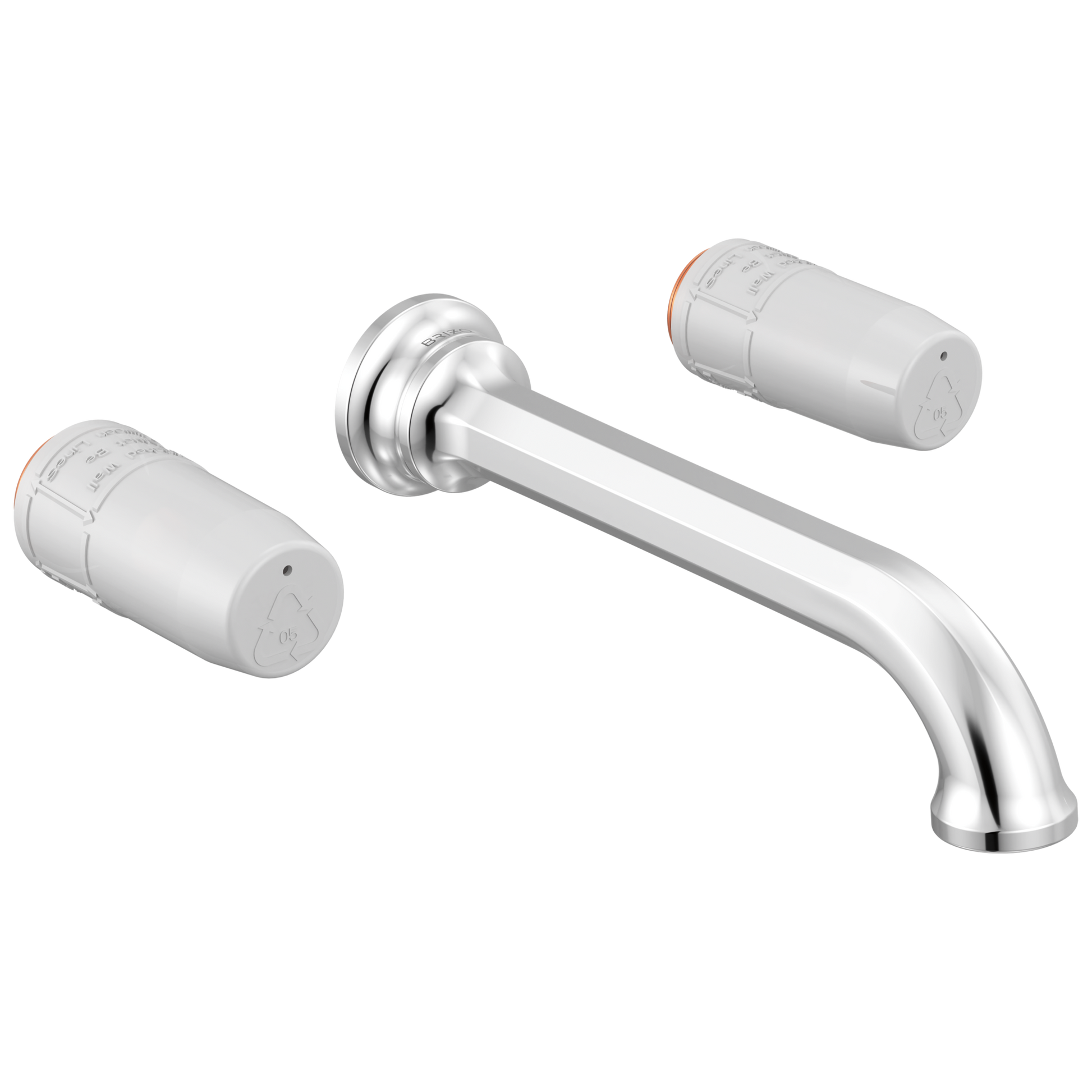 Brizo Beauclere T65865LF Two-Handle Wall Mount Lavatory Faucet - Less Handles 1.2 GPM - Chrome