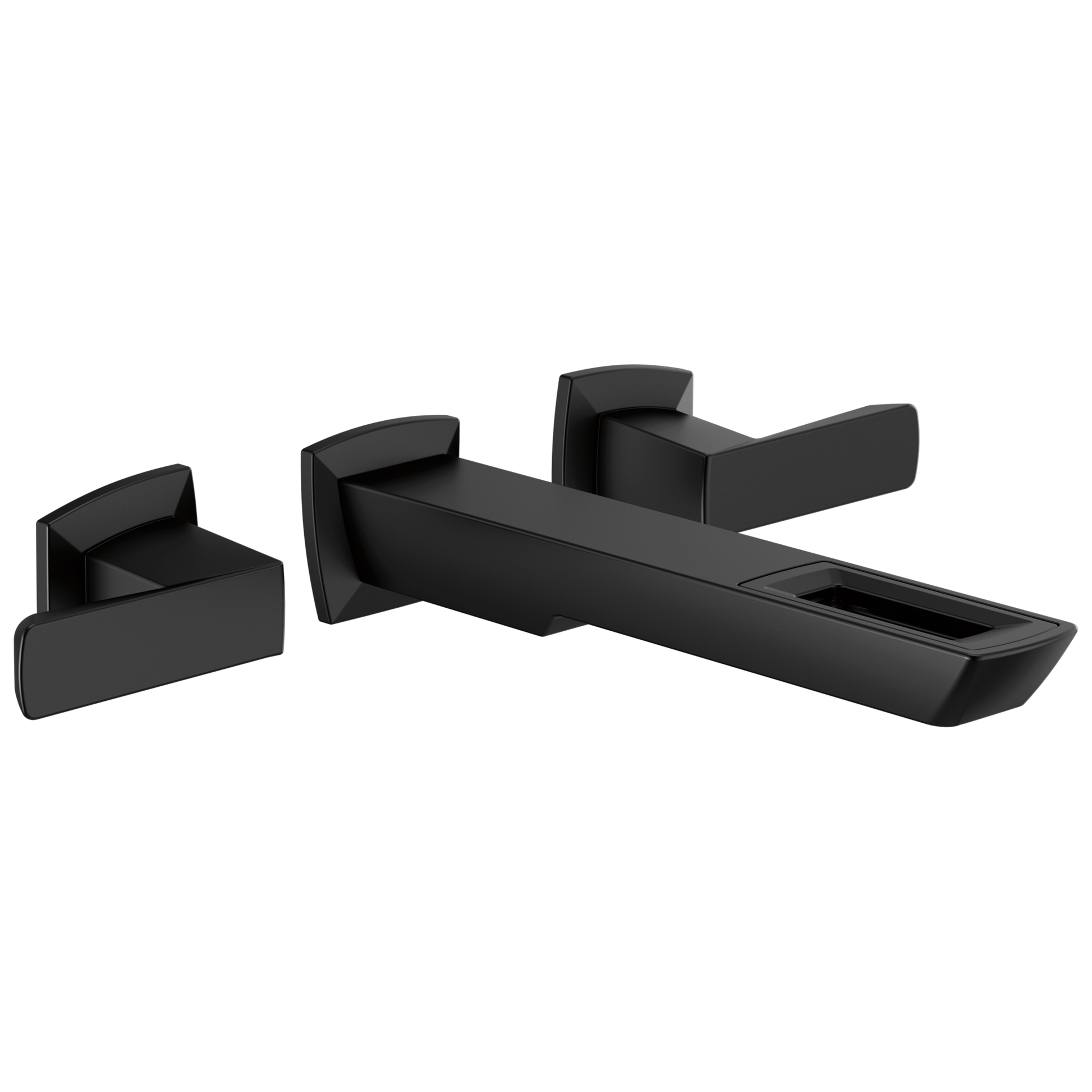 Brizo Brizo Vettis: Two-Handle Wall Mount Lavatory Faucet With Open-Flow Spout 1.2 GPM
