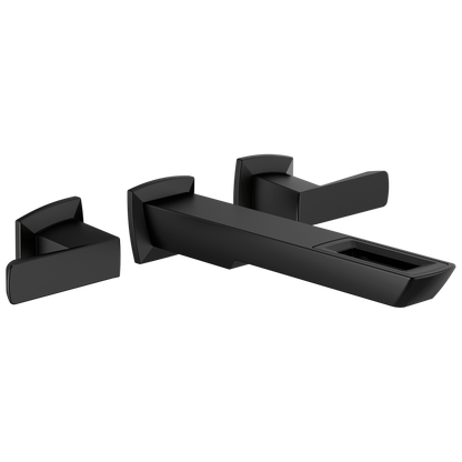 Brizo Brizo Vettis: Two-Handle Wall Mount Lavatory Faucet With Open-Flow Spout 1.2 GPM