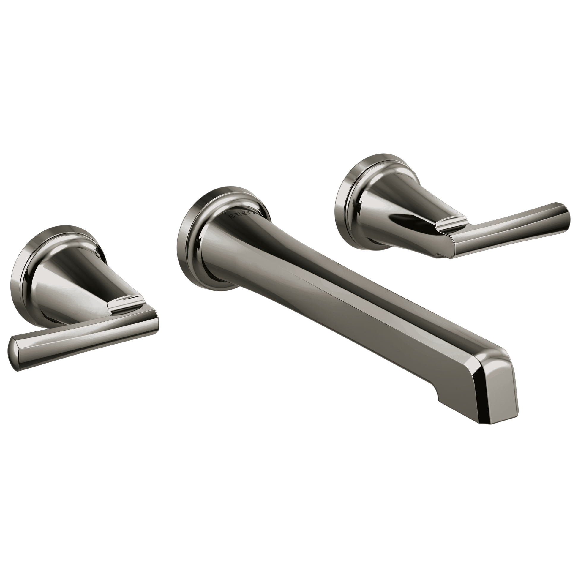 Brizo Levoir T65898LF Two-Handle Wall Mount Lavatory Faucet - Less Handles 1.2 GPM - Brilliance Black Onyx
