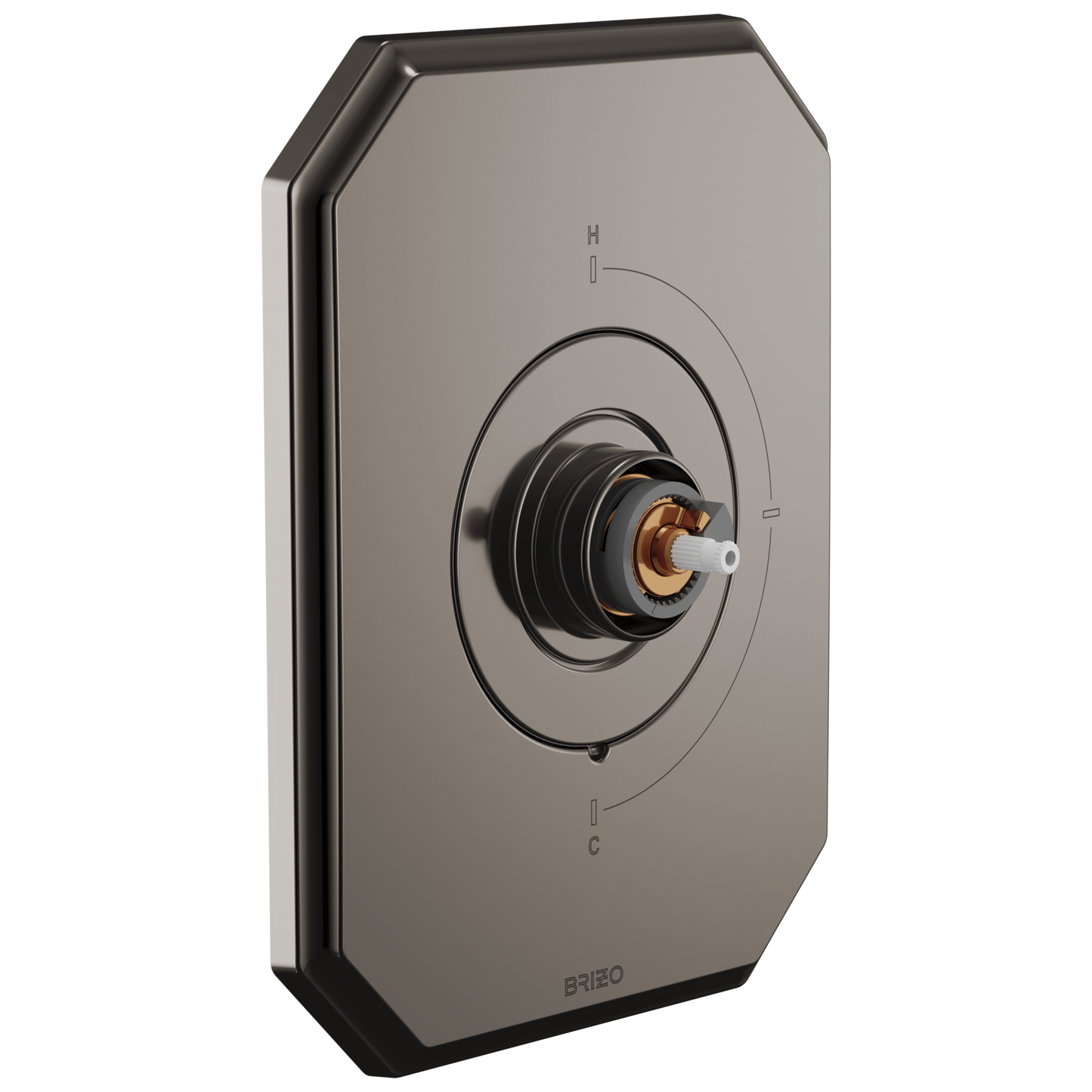 Brizo Beauclere T66T065 Sensori Thermostatic Valve Trim - Less Handle - Brilliance Black Onyx