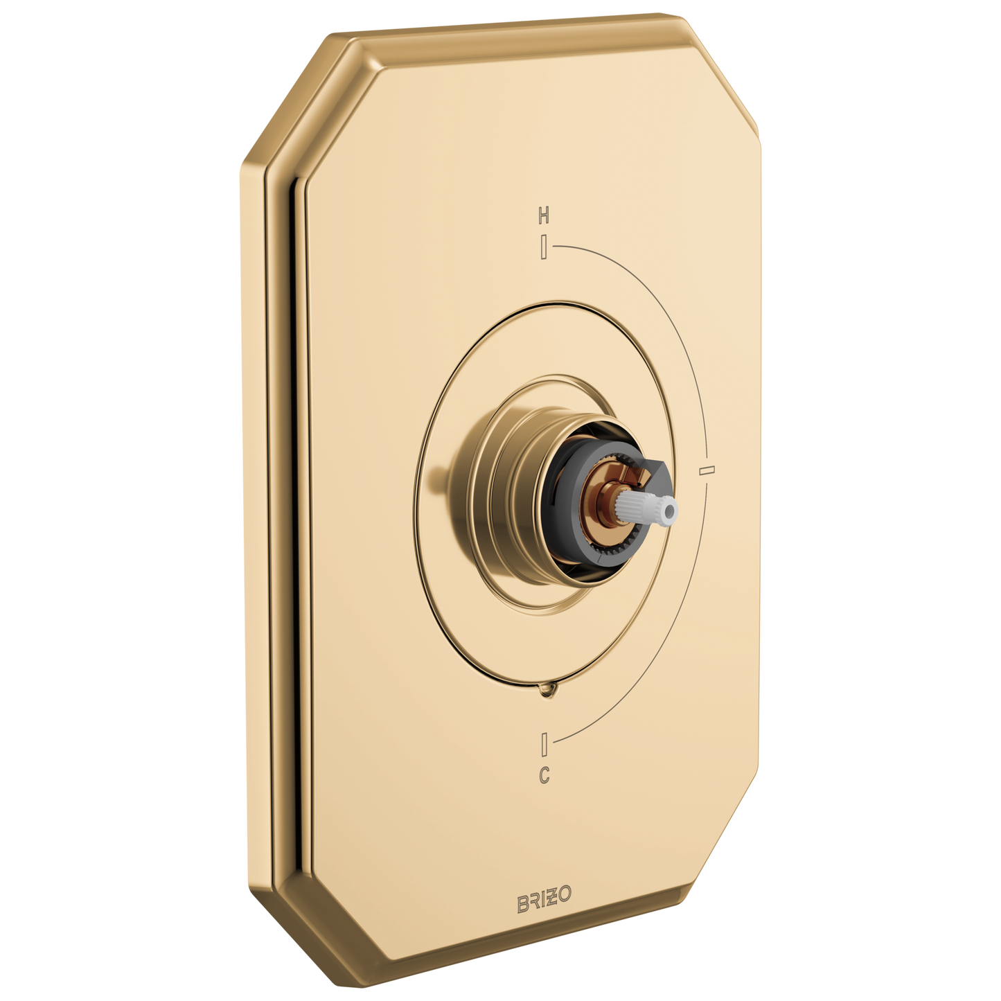 Brizo Beauclere T66T065 Sensori Thermostatic Valve Trim - Less Handle - Polished Gold