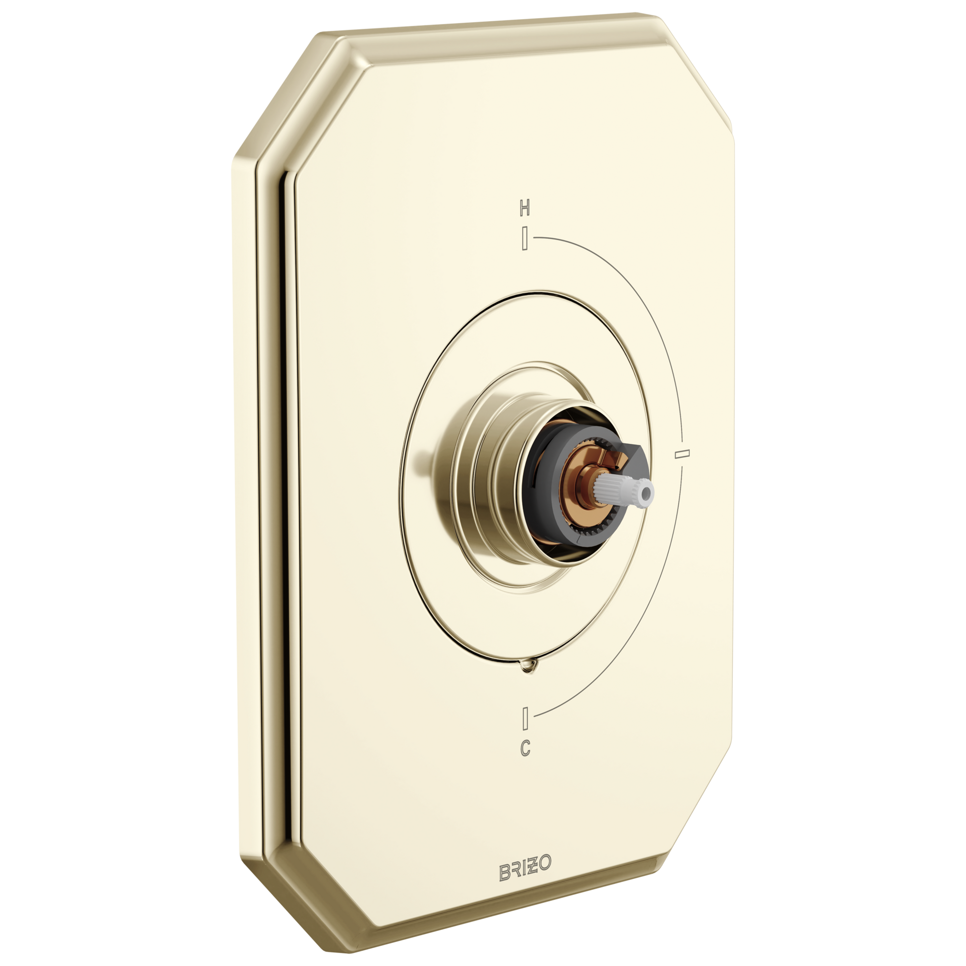 Brizo Beauclere T66T065 Sensori Thermostatic Valve Trim - Less Handle - Polished Nickel
