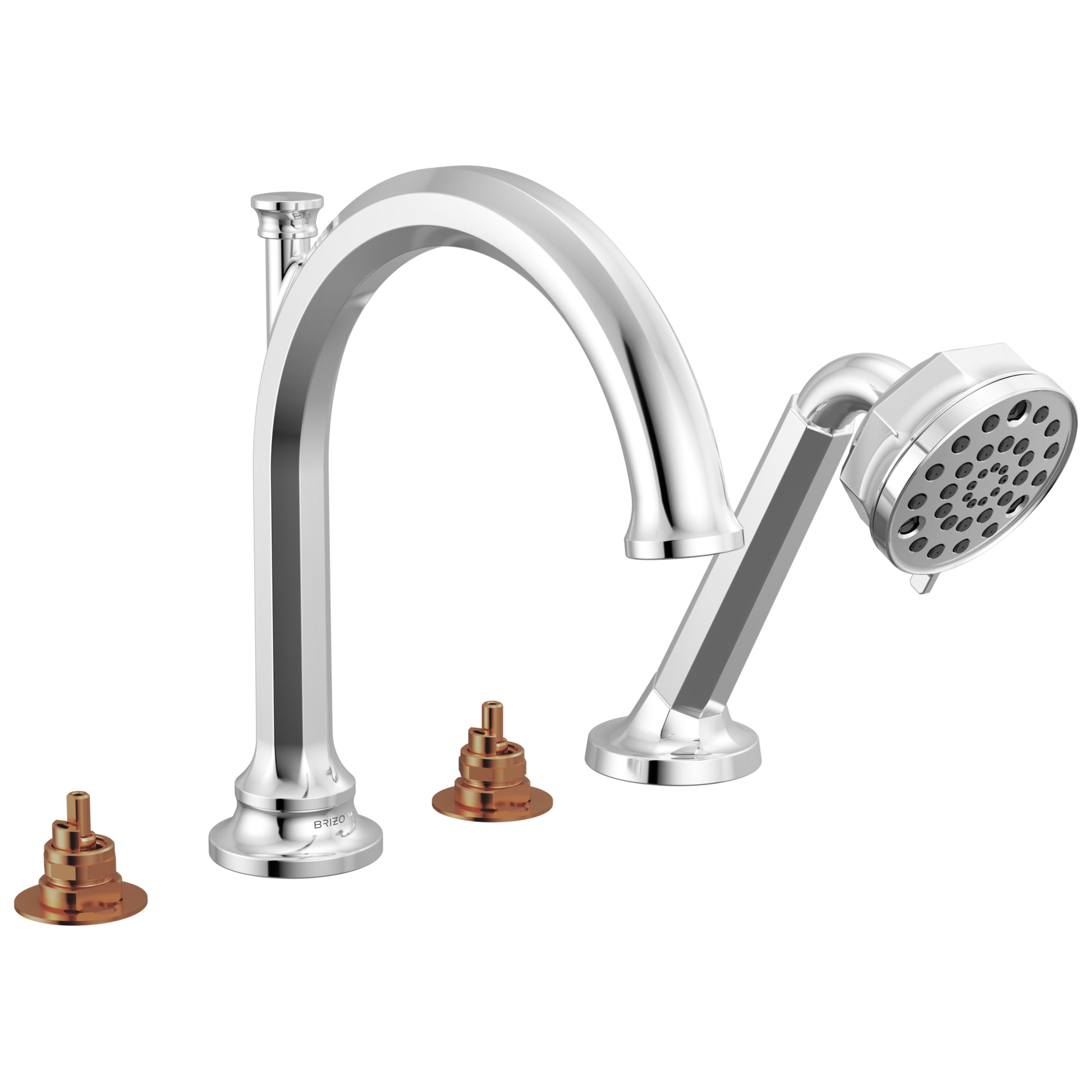 Brizo Beauclere T67465 Roman Tub Faucet With Handshower - Less Handles - Chrome