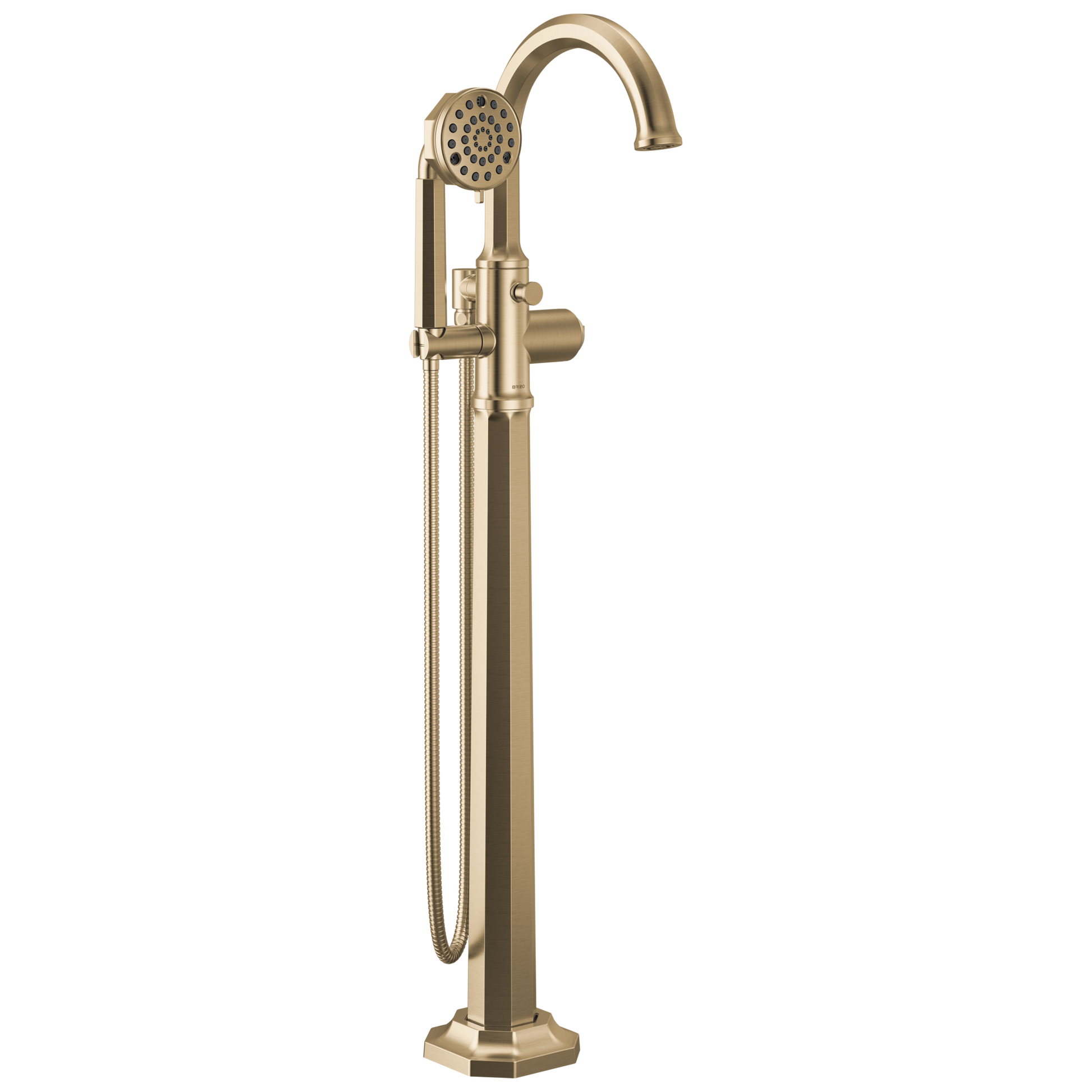 Brizo Beauclere T70165 Single-Handle Freestanding Tub Filler - Less Handle - Luxe Gold