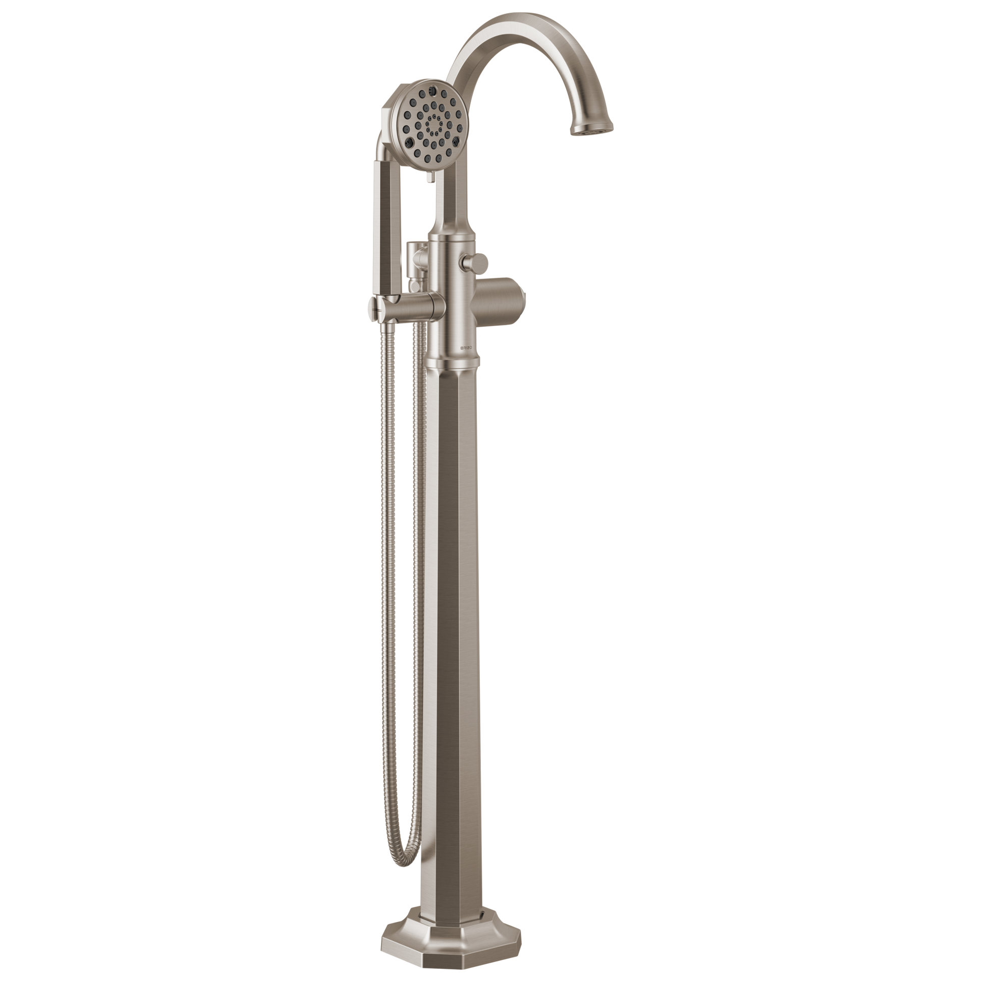 Brizo Beauclere T70165 Single-Handle Freestanding Tub Filler - Less Handle - Luxe Nickel
