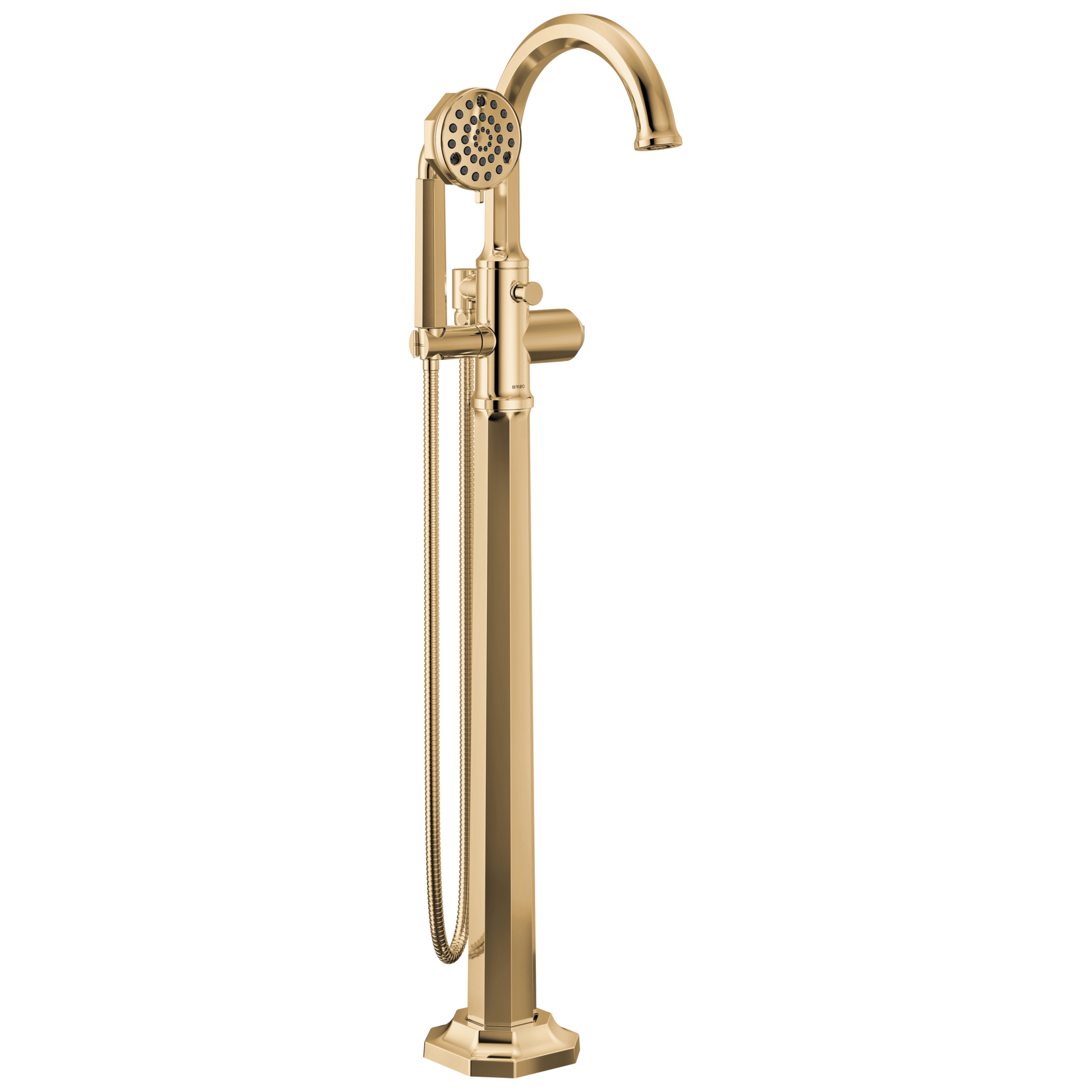 Brizo Beauclere T70165 Single-Handle Freestanding Tub Filler - Less Handle - Polished Gold