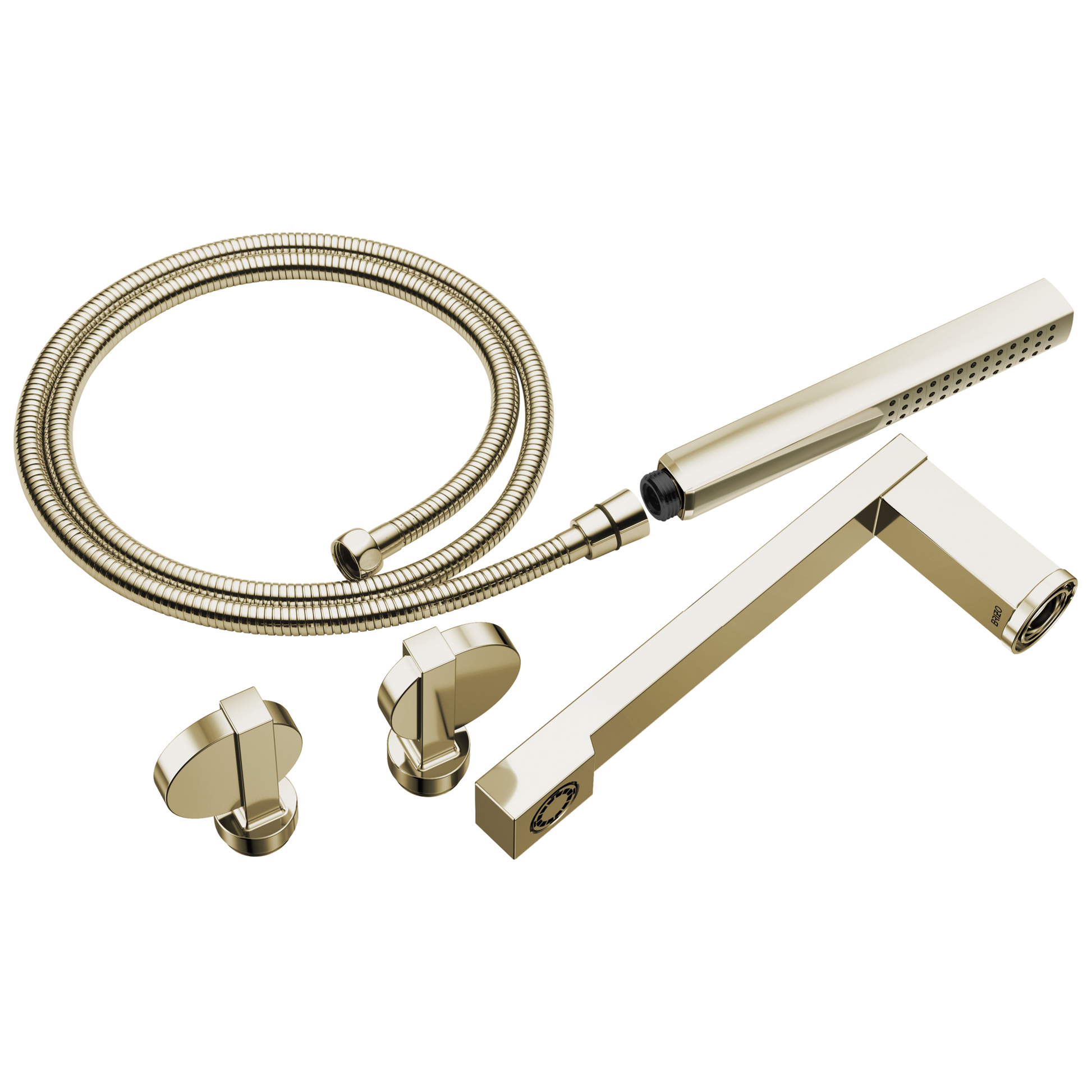 Brizo Frank Lloyd Wright T703100 Two-Handle Tub Filler Trim Kit with Lunar Handles - Polished Nickel