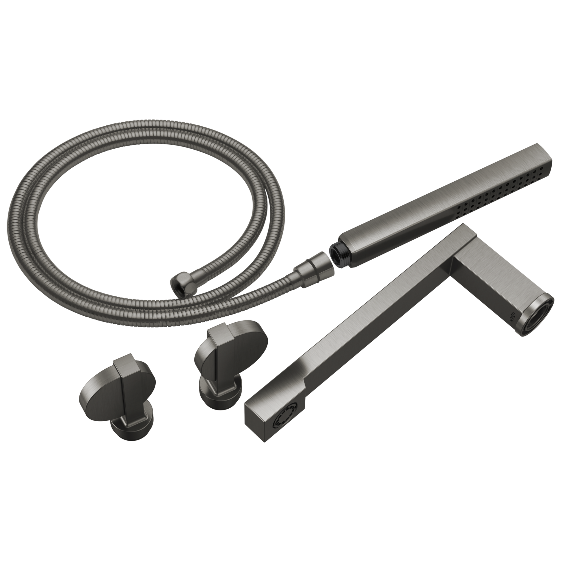 Brizo Frank Lloyd Wright T703100 Two-Handle Tub Filler Trim Kit with Lunar Handles - Luxe Steel