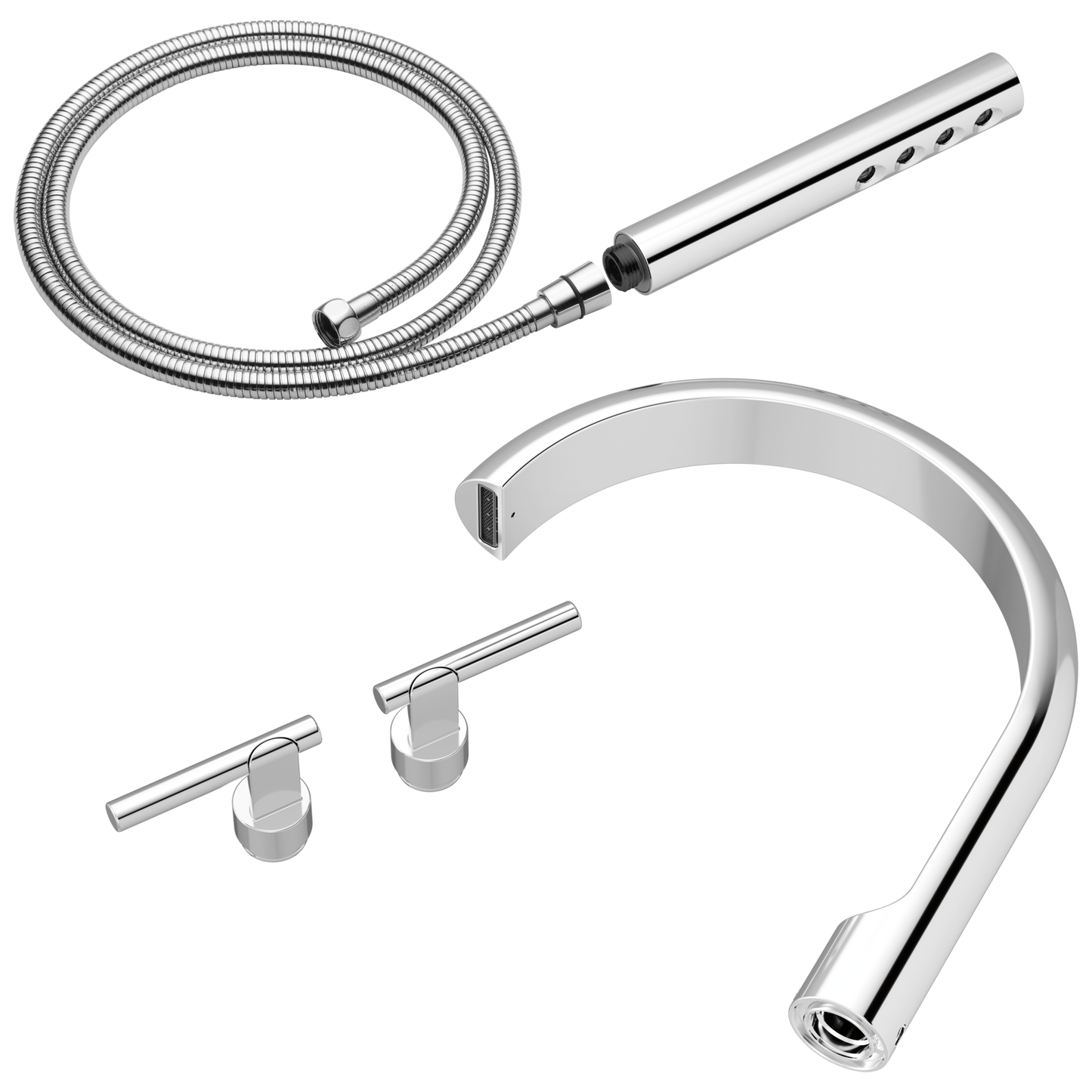 Brizo Roccesco T703110 Two-Handle Tub Filler Trim Kit with Lever Handles - Chrome