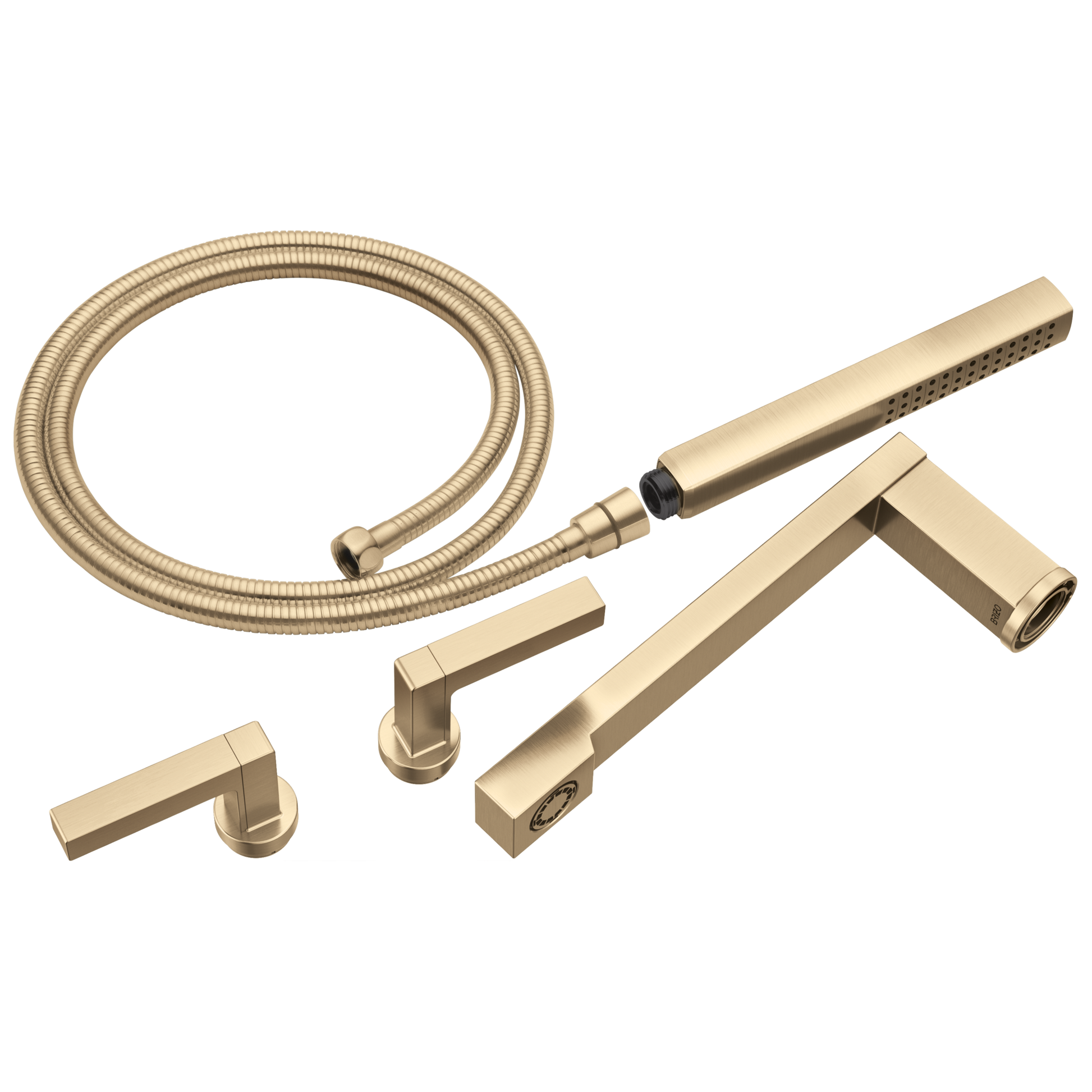 Two-Handle Wall Mount Tub Filler Lever Handle Kit