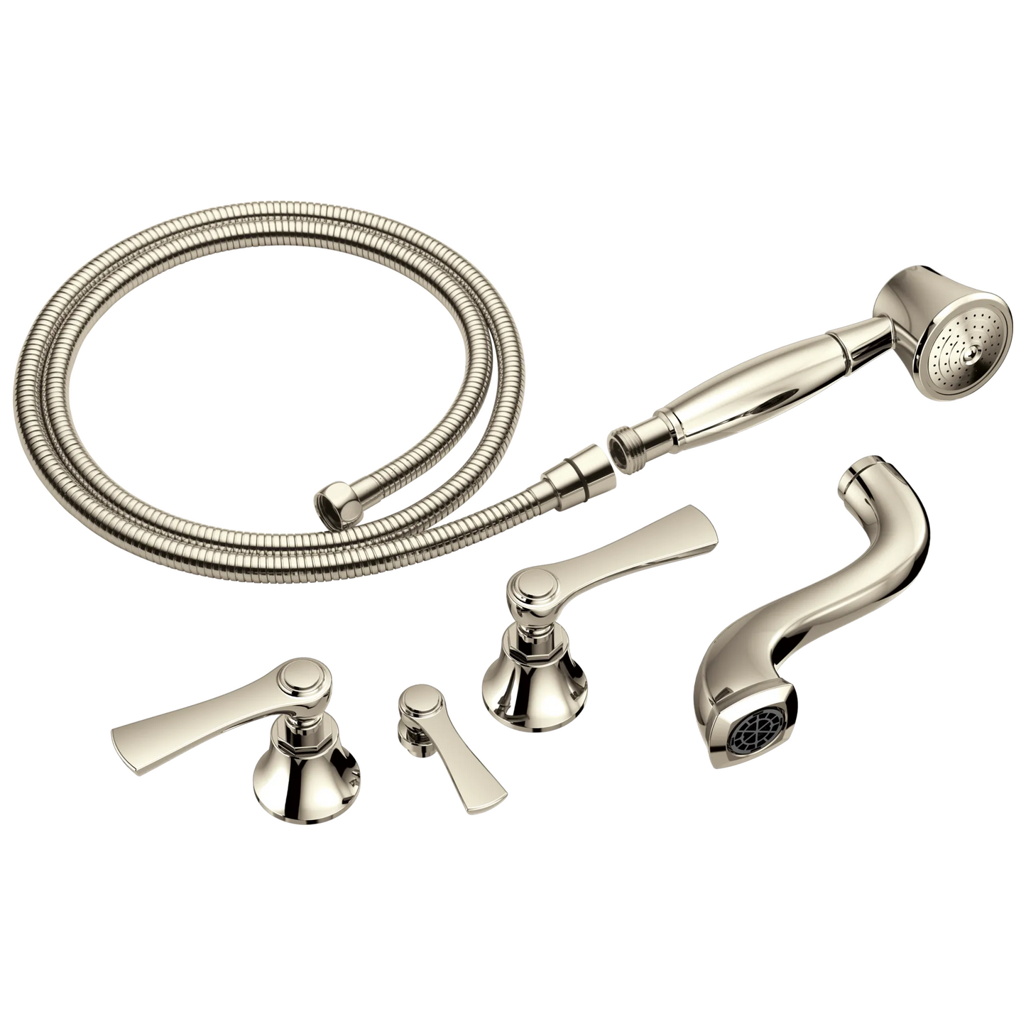Two-Handle Tub Filler Trim Kit with Lever Handles