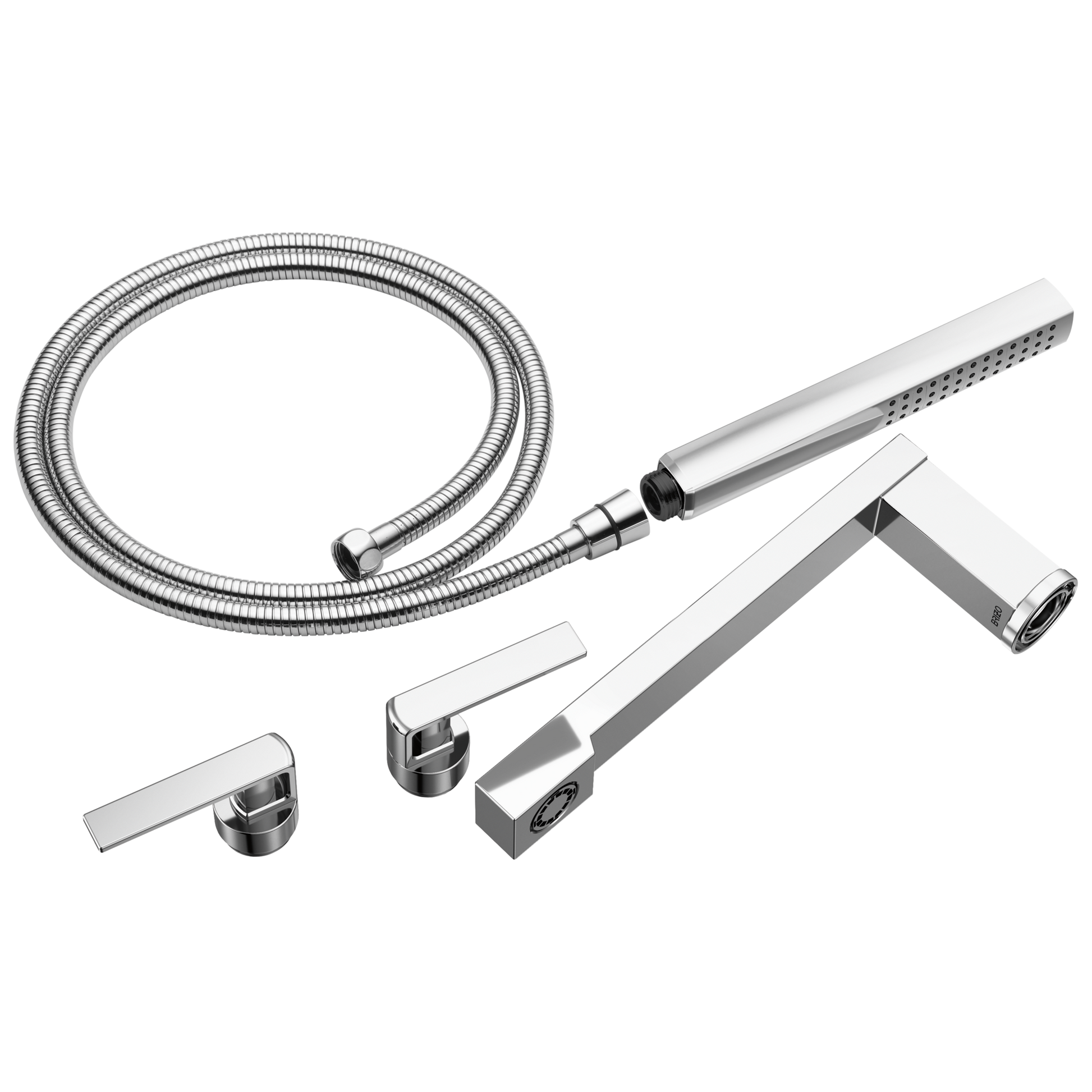 Brizo Frank Lloyd Wright T70399 Two-Handle Tub Filler Trim Kit with Gap Lever Handles - Chrome