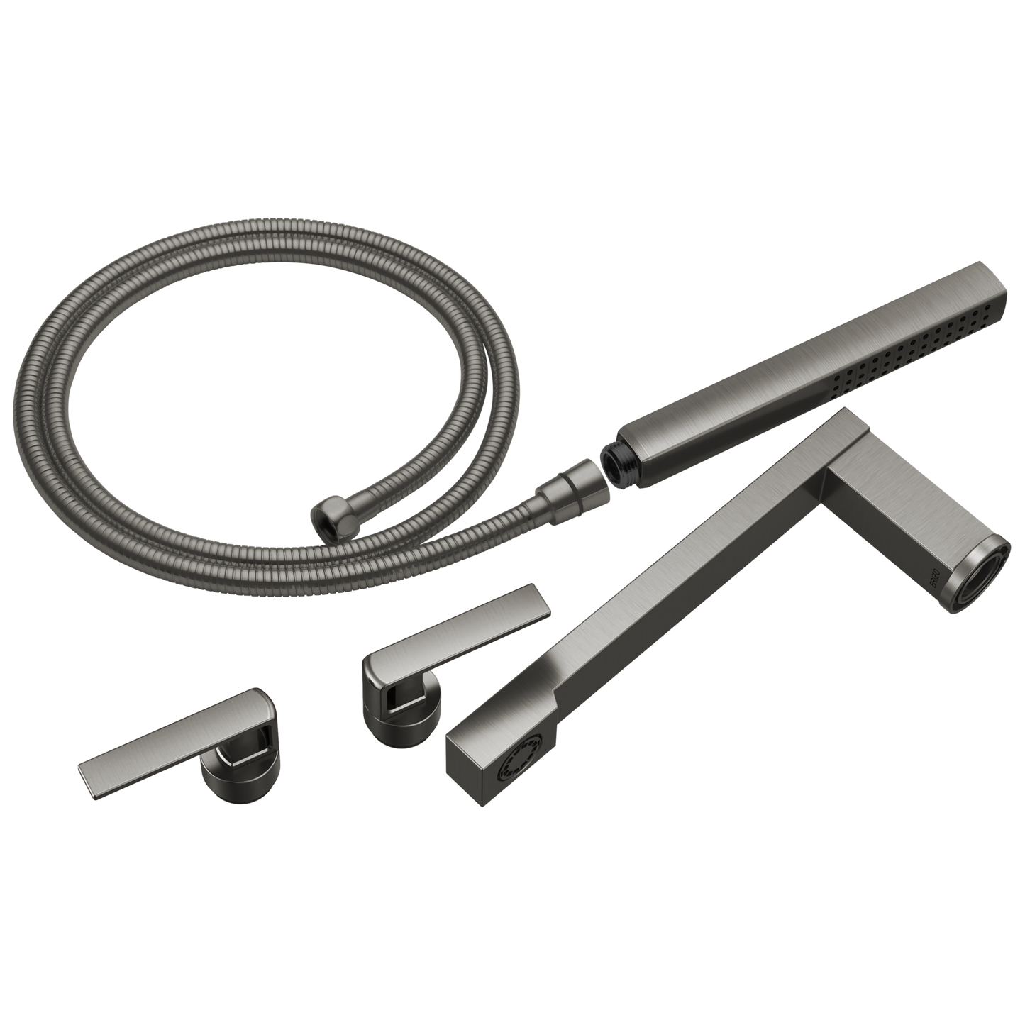 Brizo Frank Lloyd Wright T70399 Two-Handle Tub Filler Trim Kit with Gap Lever Handles - Luxe Steel