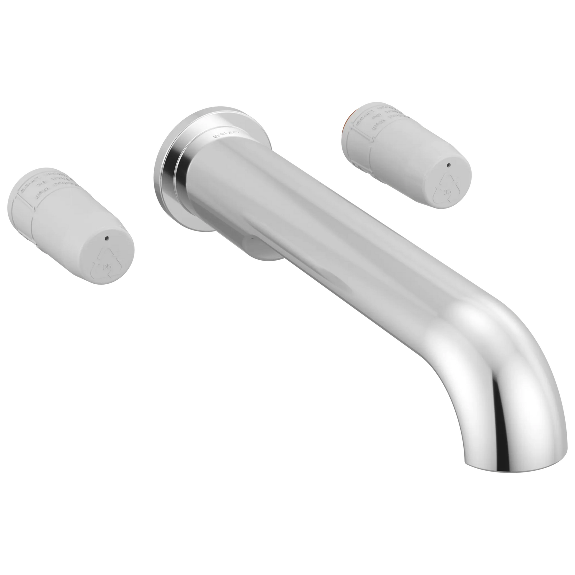 Brizo Roccesco T704110 Two Handle Wall Mount Tub Filler - Less Handles - Chrome