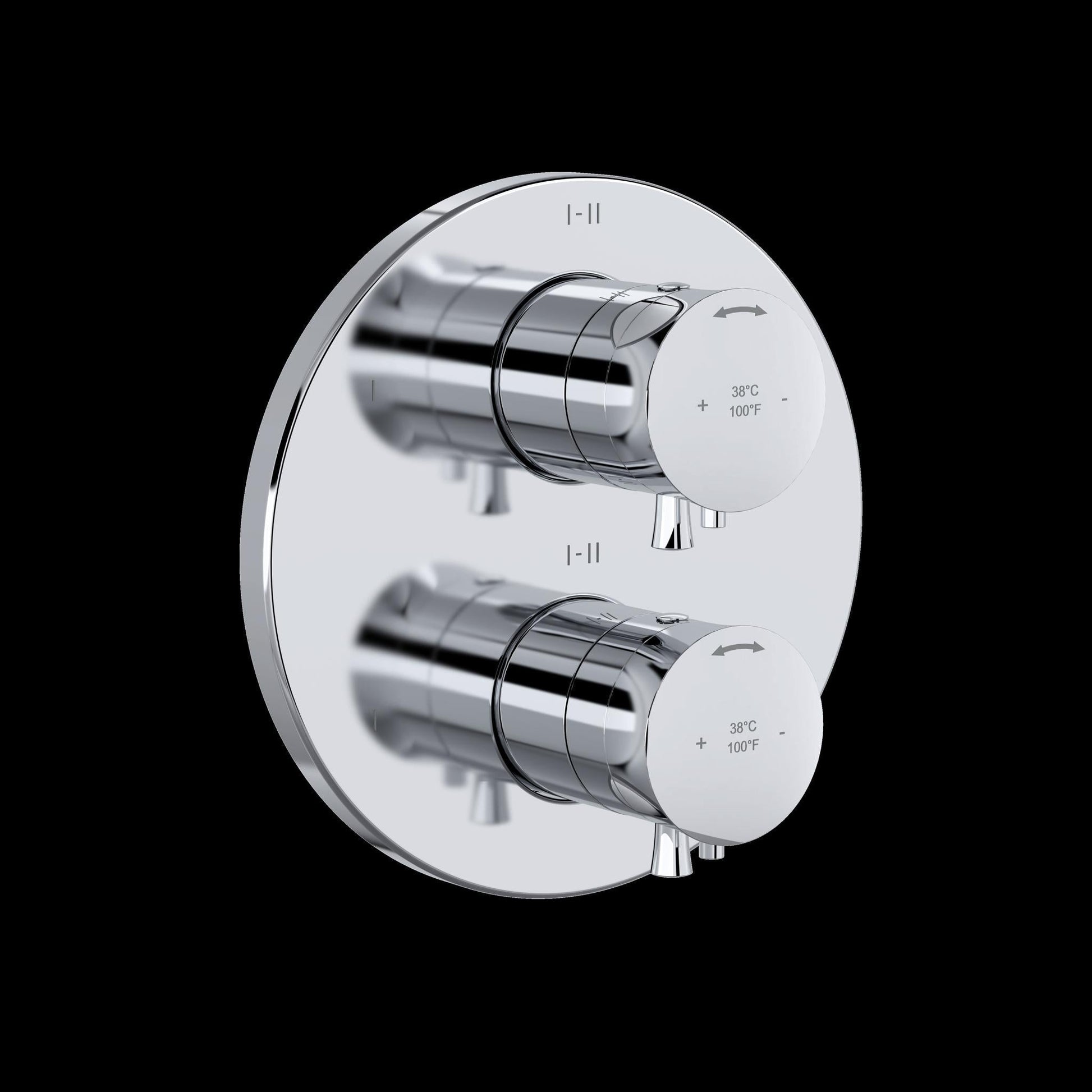 Riobel TEDTM46 Edge 3/4" Therm & Pressure Balance Trim with 6 Functions