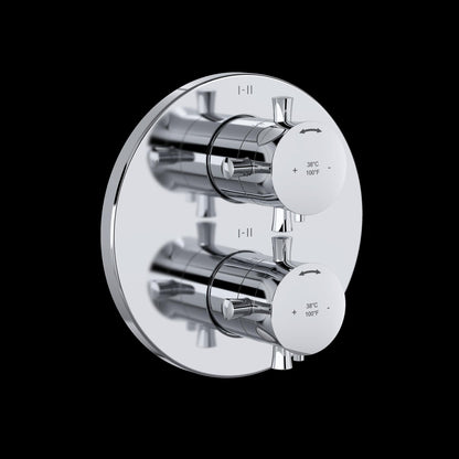 Riobel TEDTM46 Edge 3/4" Therm & Pressure Balance Trim with 6 Functions