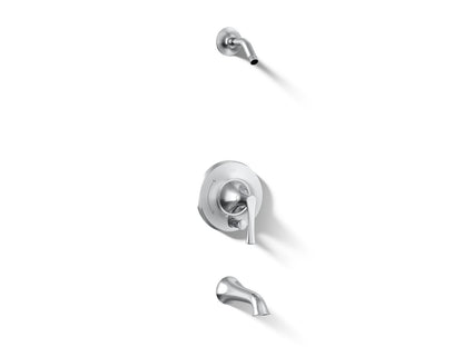 KOHLER K-TLS35944-4 Buckley Rite-Temp bath and shower trim kit with push-button diverter, without showerhead