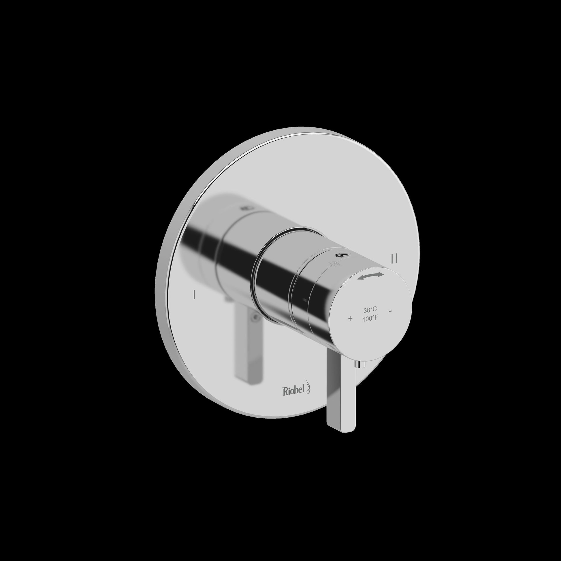 Riobel TPXTM44 Paradox 1/2" Therm & Pressure Balance Trim with 2 Functions