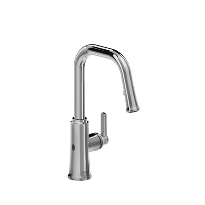 Riobel TTSQ111 Trattoria Pull-Down Touchless Kitchen Faucet with U-Spout
