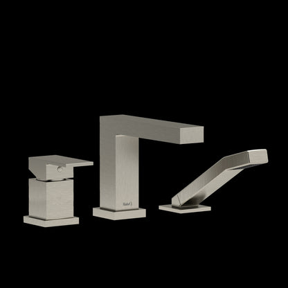 Riobel TUS16 Kubik 3-Hole Deck Mount Tub Filler Trim
