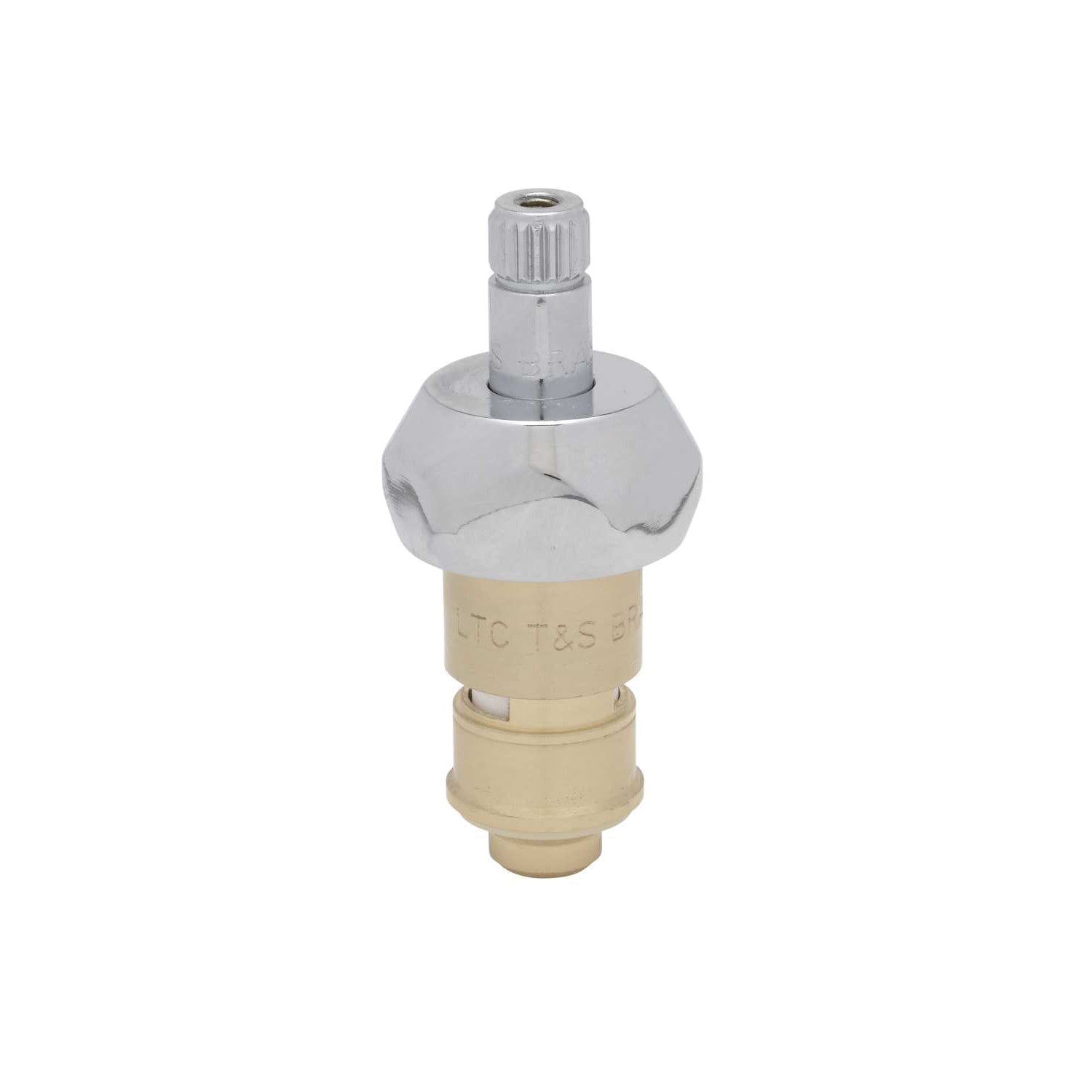 T&S Brass 012395-25NS Cerama Cartridge With New Style Bonnet and Check Valve, 3 in L, Brass