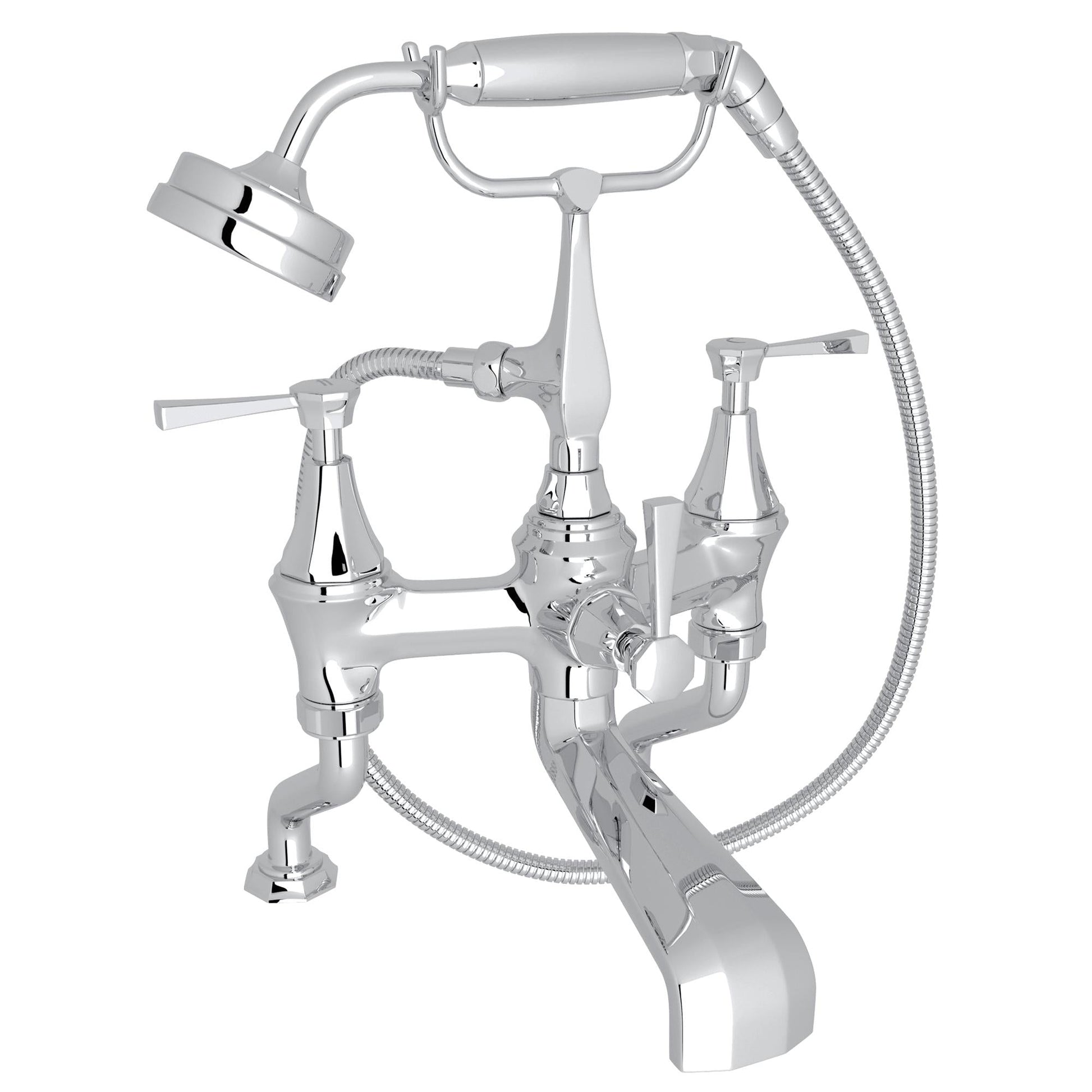 Perrin & Rowe U.3100 Deco Exposed Deck Mount Tub Filler