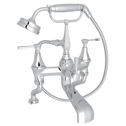 Perrin & Rowe U.3100 Deco Exposed Deck Mount Tub Filler