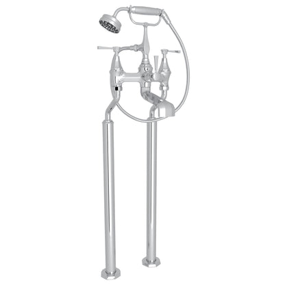 Perrin & Rowe U.3120 Deco Floor Mount Tub Filler