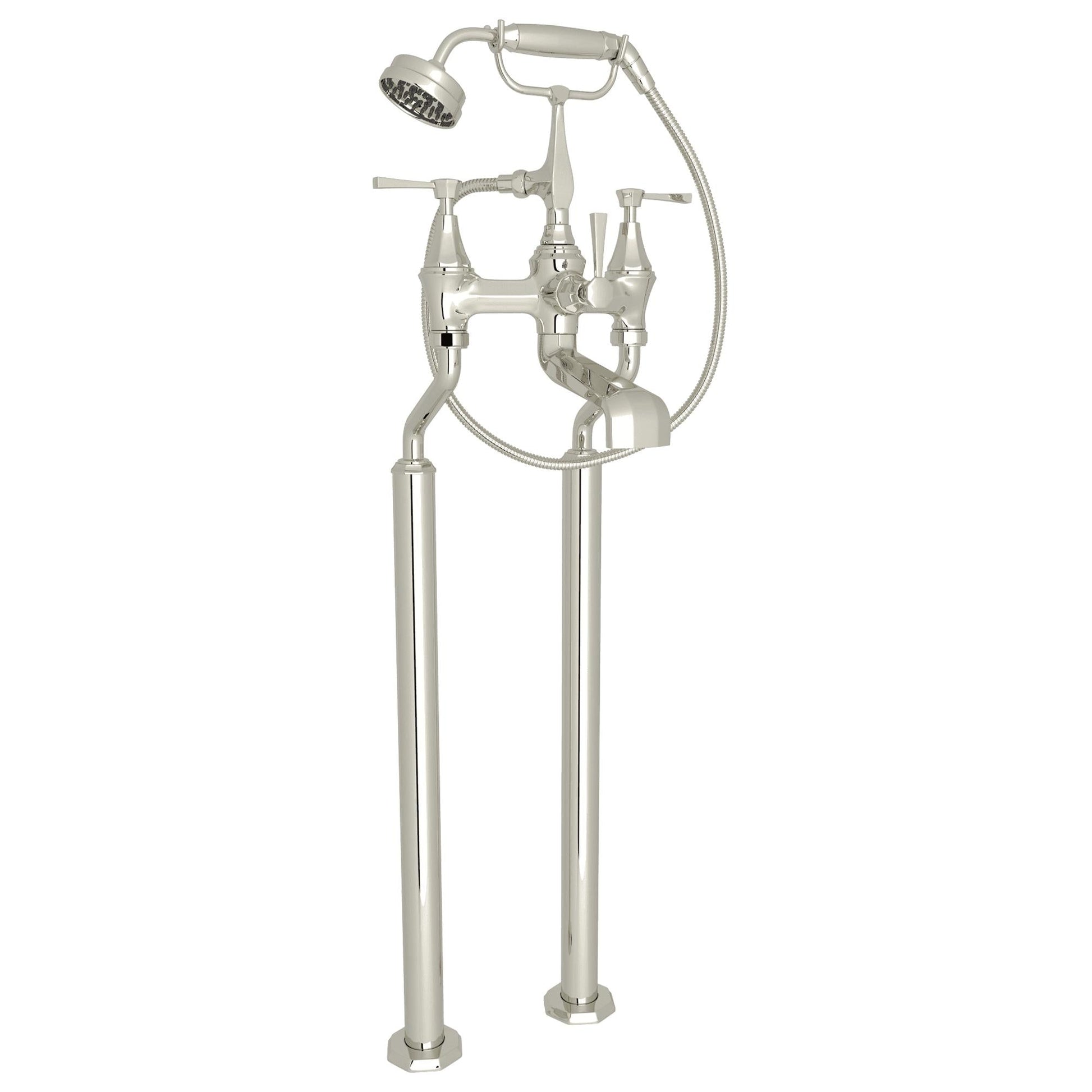 Perrin & Rowe U.3120 Deco Floor Mount Tub Filler