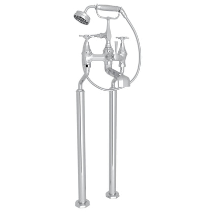 Perrin & Rowe U.3121 Deco Floor Mount Tub Filler