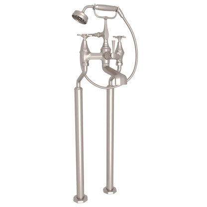 Perrin & Rowe U.3121 Deco Floor Mount Tub Filler