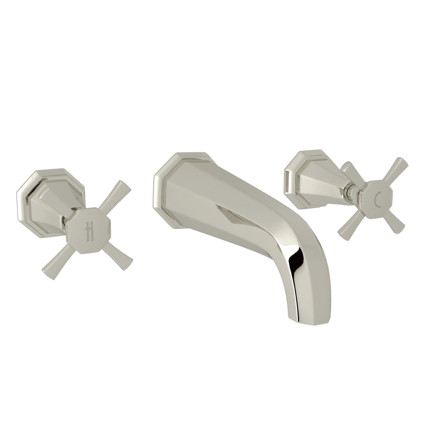 Perrin & Rowe U.3171 Deco Wall Mount Lavatory Faucet