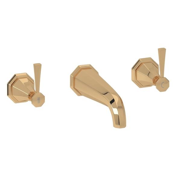 Perrin & Rowe U.3178 Deco Wall Mount Tub Filler