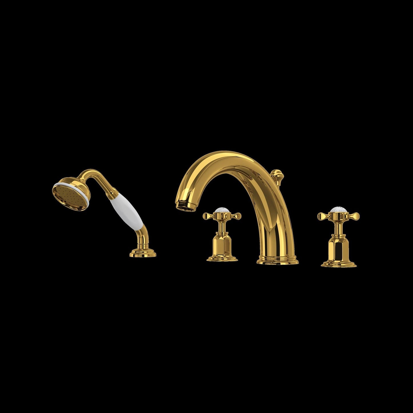 Perrin & Rowe U.3249 Edwardian 4-Hole Deck Mount Tub Filler