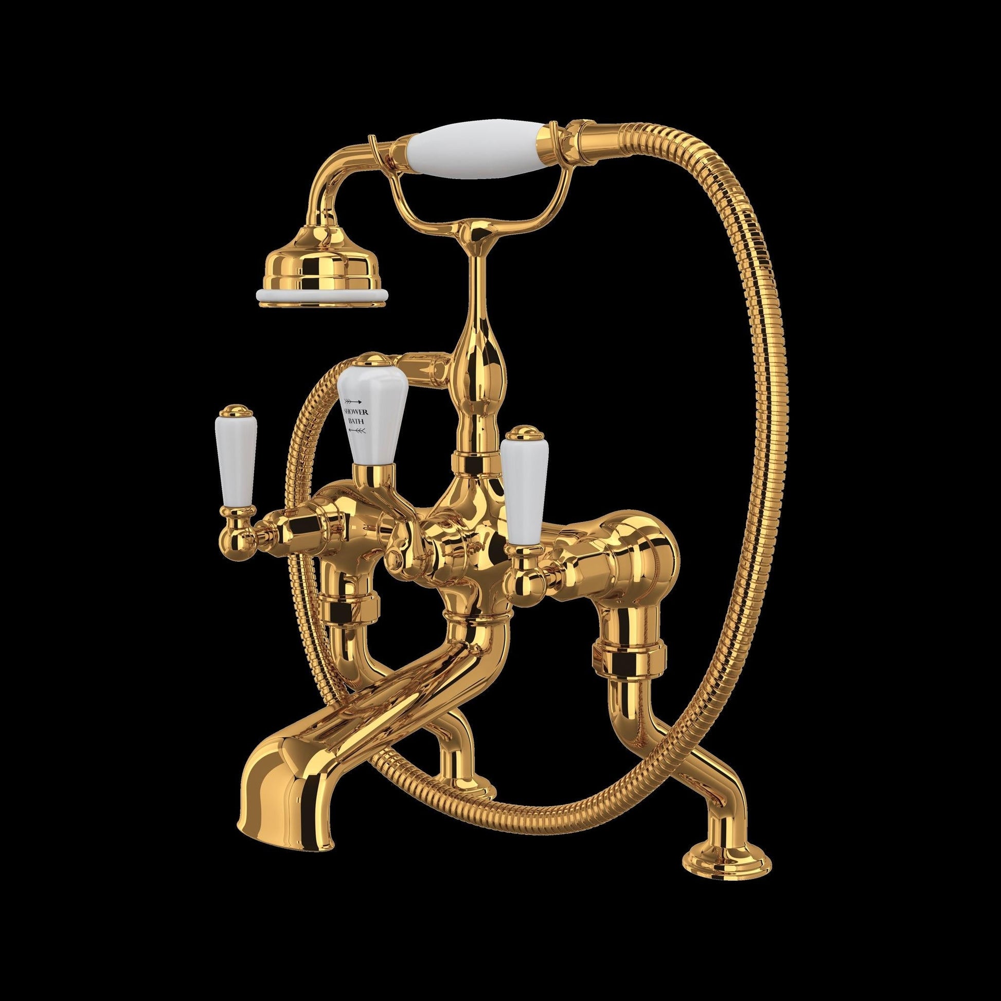Perrin & Rowe U.3500 Edwardian Exposed Deck Mount Tub Filler