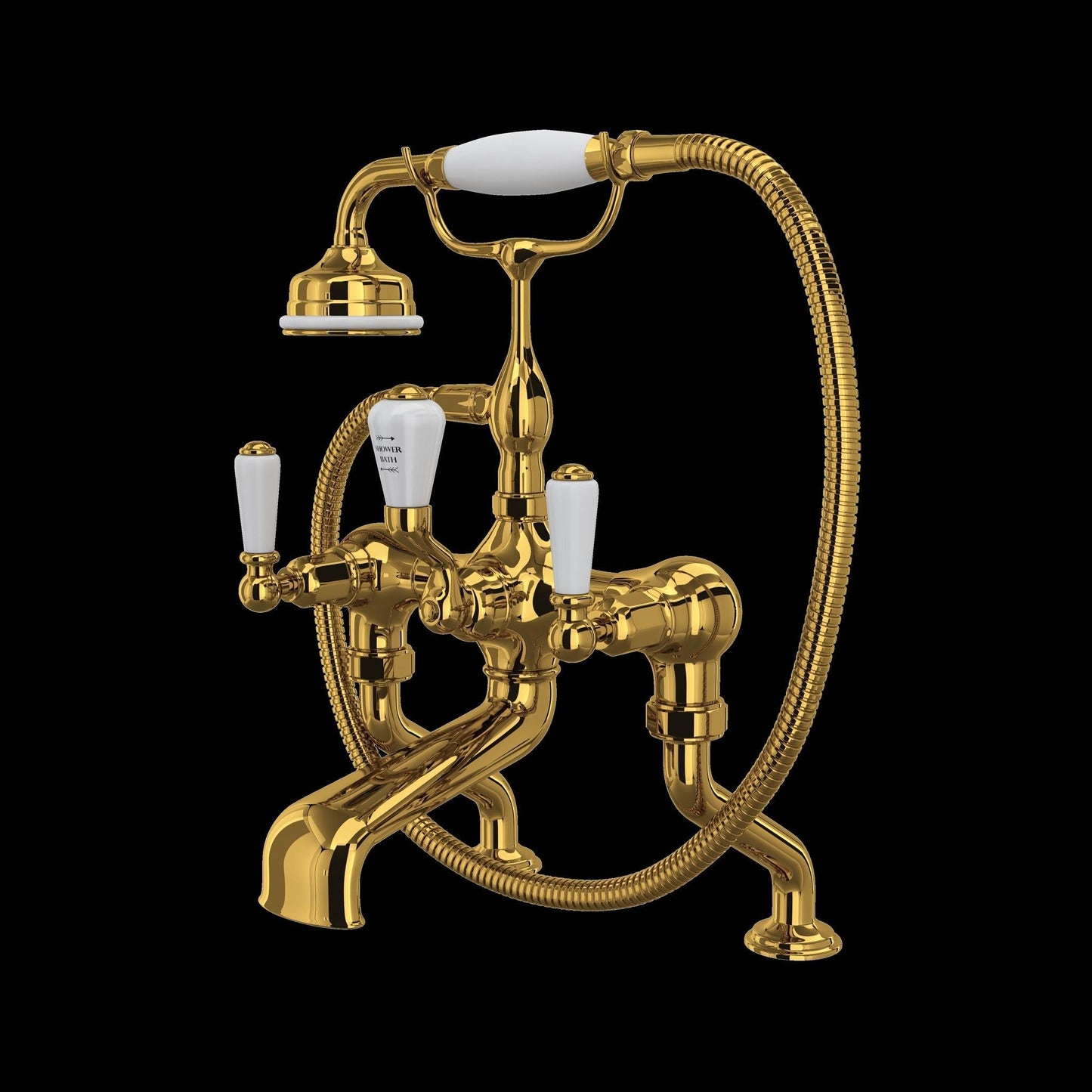 Perrin & Rowe U.3500 Edwardian Exposed Deck Mount Tub Filler
