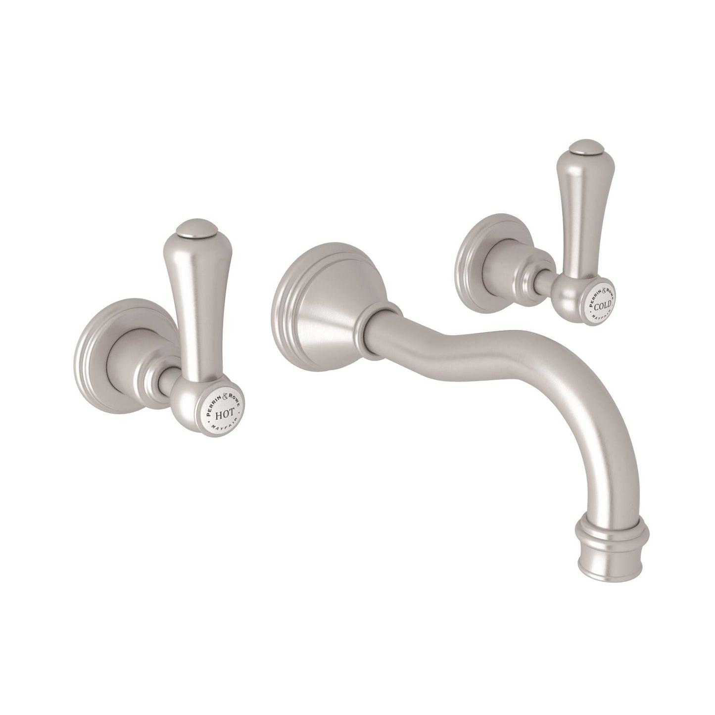 Perrin & Rowe U.3793 Georgian Era Wall Mount Lavatory Faucet