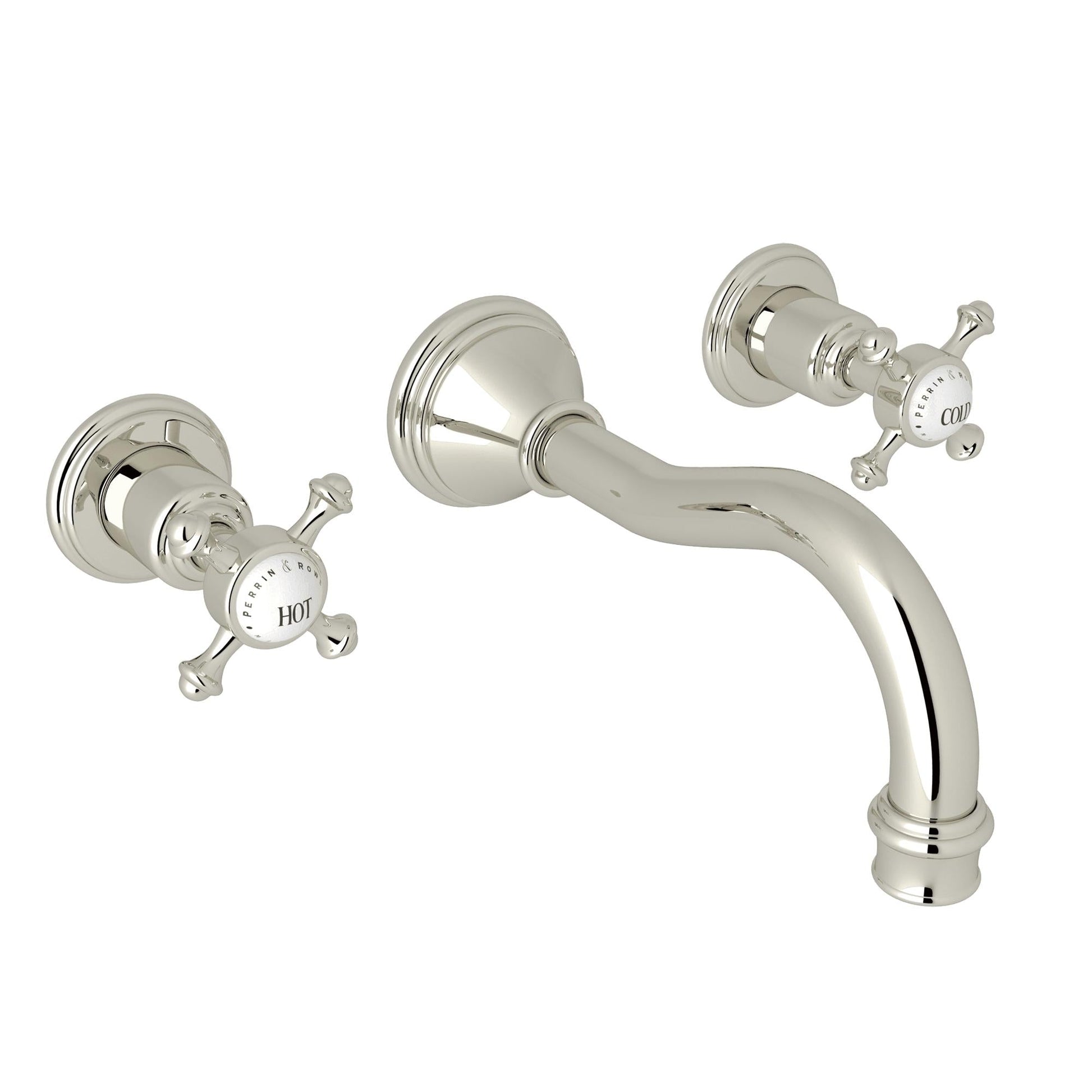 Perrin & Rowe U.3794 Georgian Era Wall Mount Lavatory Faucet