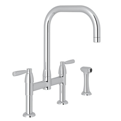 Perrin & Rowe U.4279 Holborn Bridge Kitchen Faucet with U-Spout and Side Spray