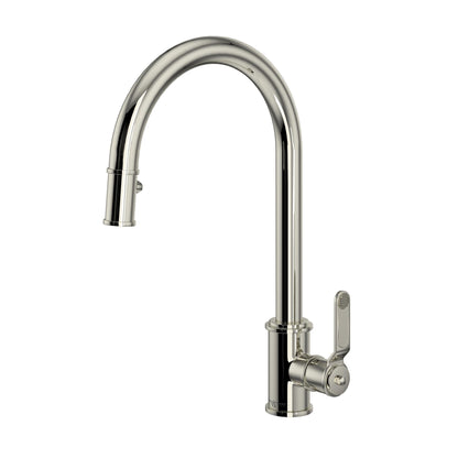 Perrin & Rowe U.4544 Armstrong Pull-Down Kitchen Faucet with C-Spout