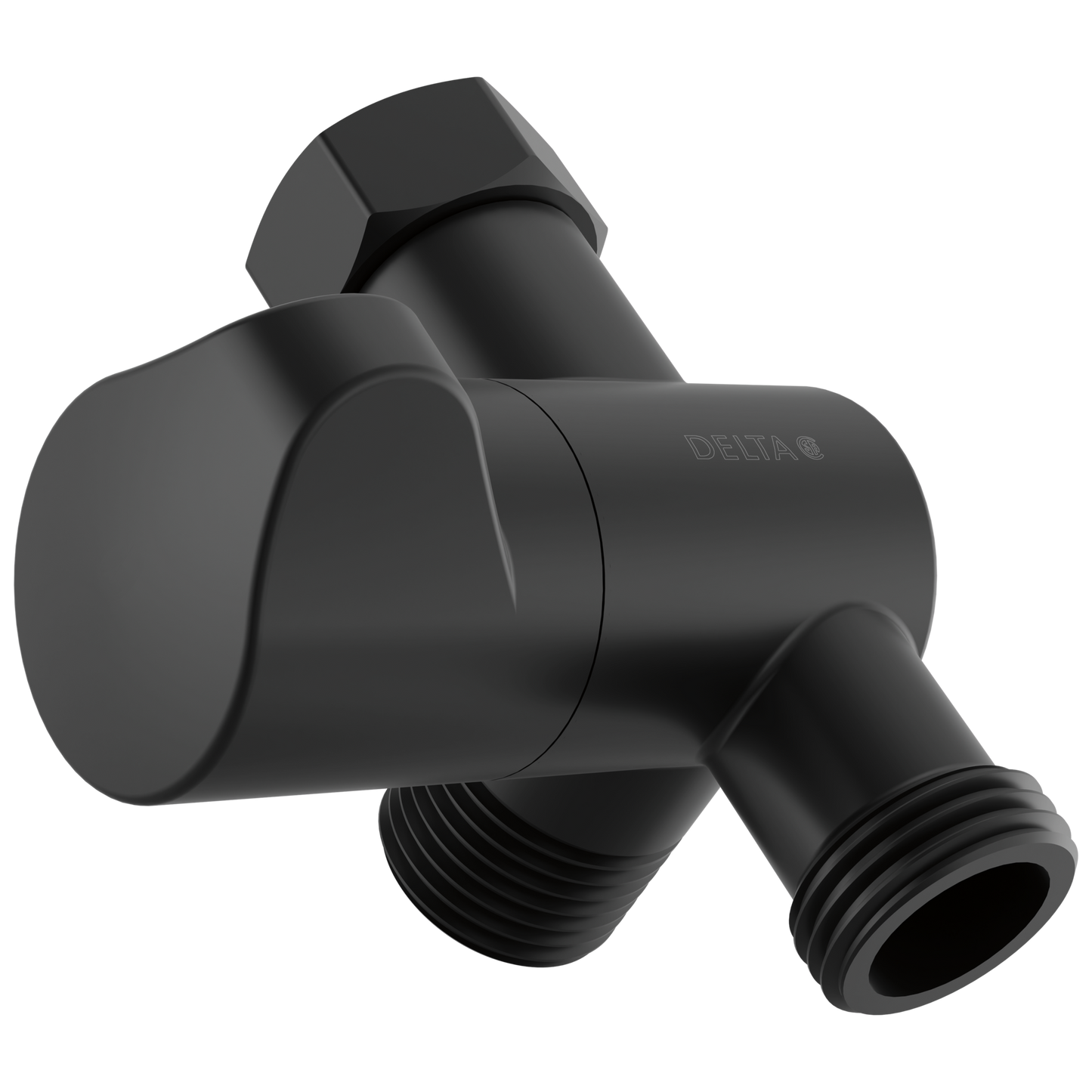 Delta Universal Showering Components U4924 3-Way Shower Arm Diverter - Matte Black