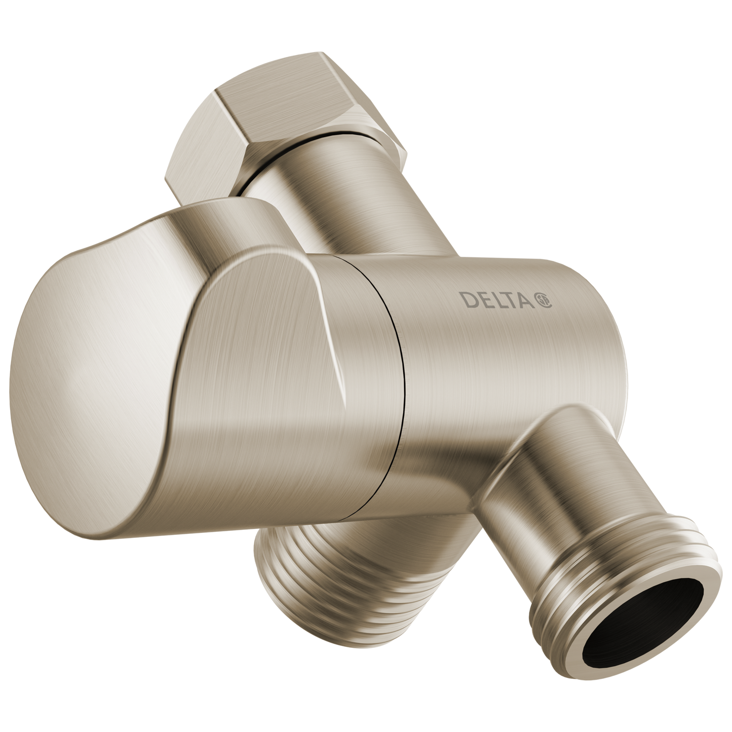 Delta Universal Showering Components U4924 3-Way Shower Arm Diverter - Spotshield Brushed Nickel