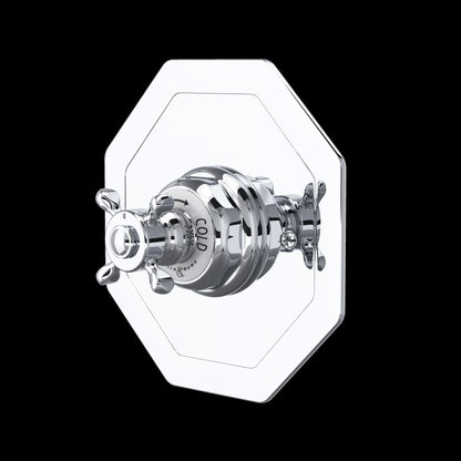 Perrin & Rowe U.5586 Edwardian 3/4" Octagonal Thermostatic Trim Without Volume Control