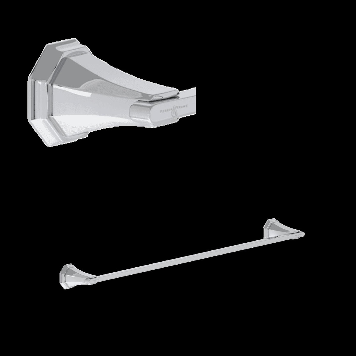 Perrin & Rowe U.6141 Deco 24" Towel Bar
