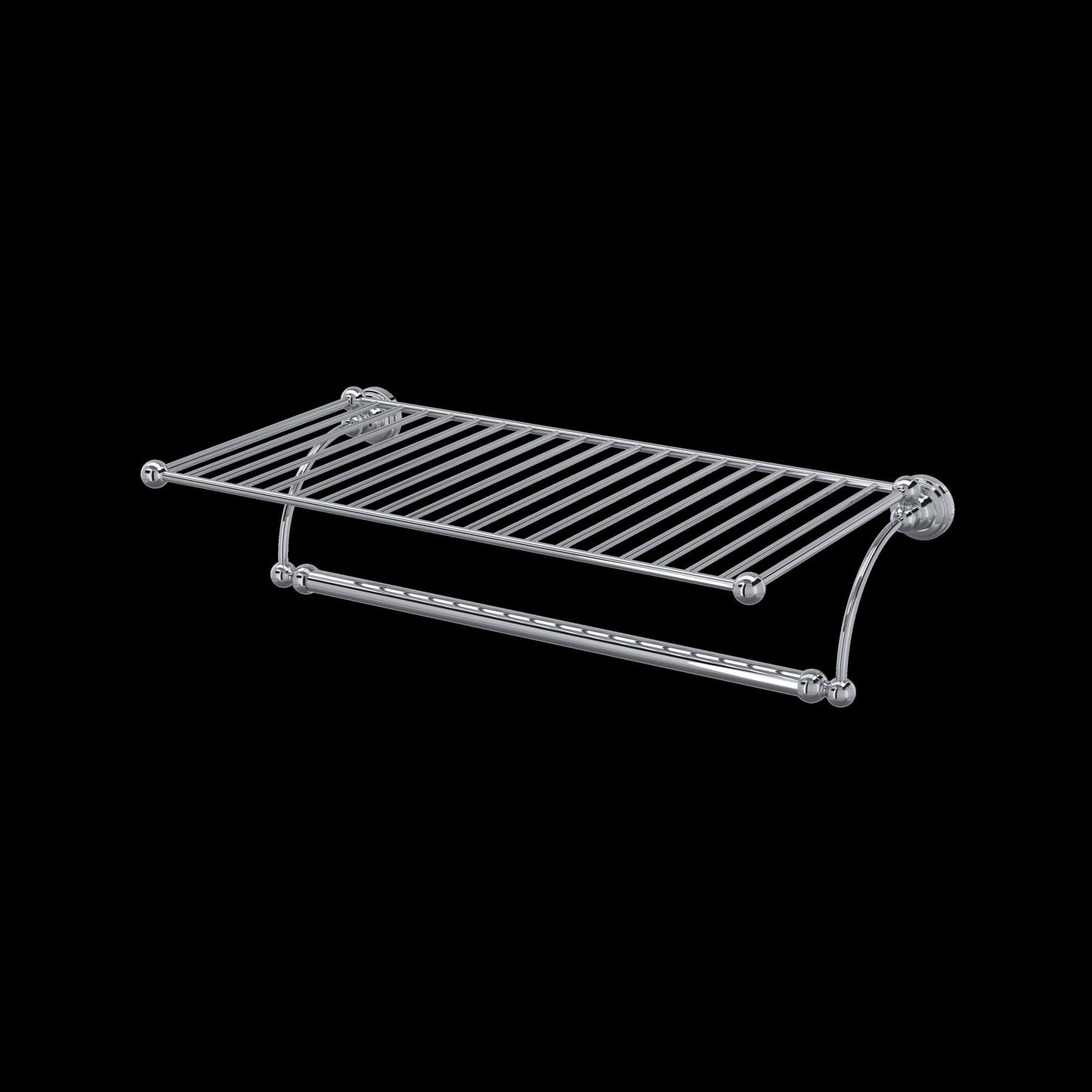 Perrin & Rowe U.6961 Edwardian Wall Mount Towel Shelf