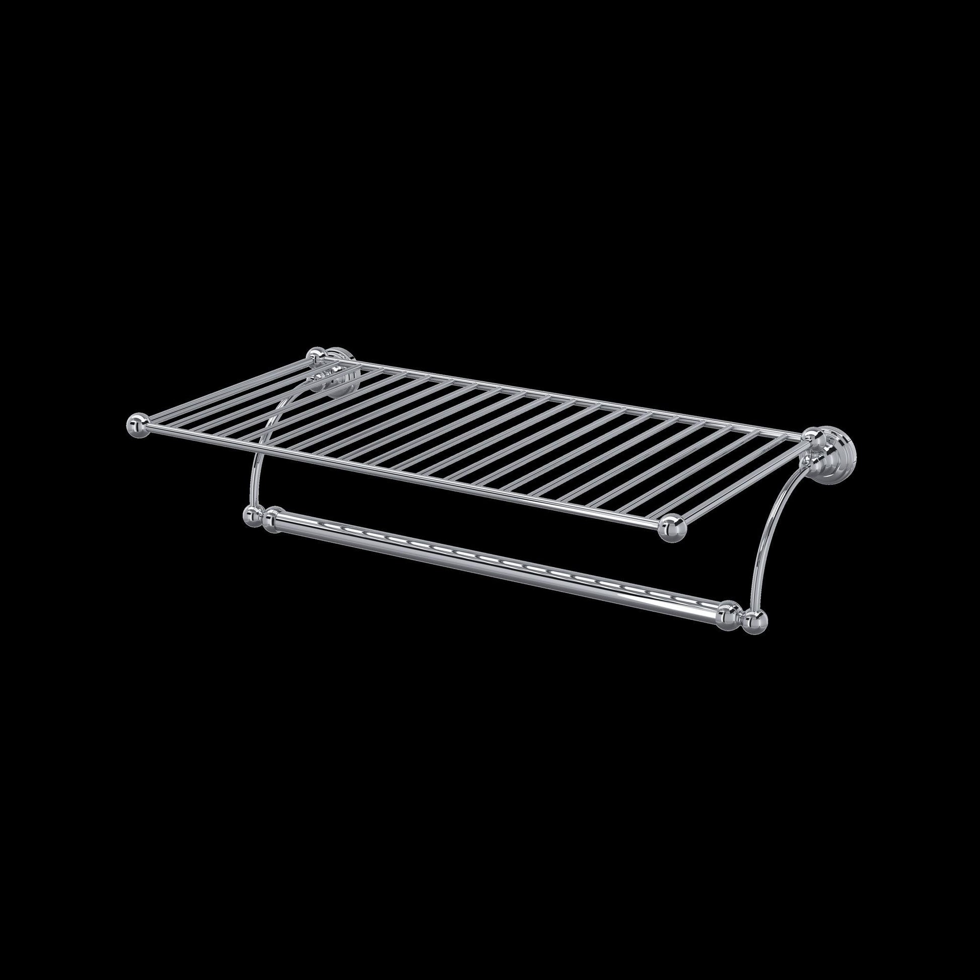 Perrin & Rowe U.6961 Edwardian Wall Mount Towel Shelf