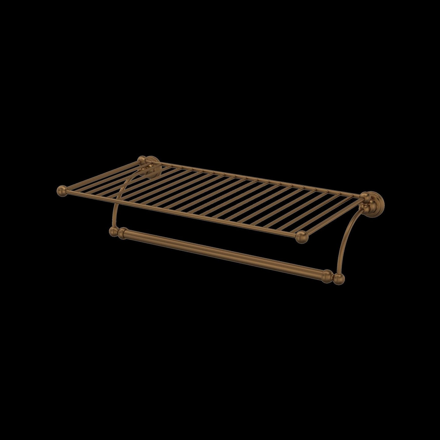 Perrin & Rowe U.6961 Edwardian Wall Mount Towel Shelf