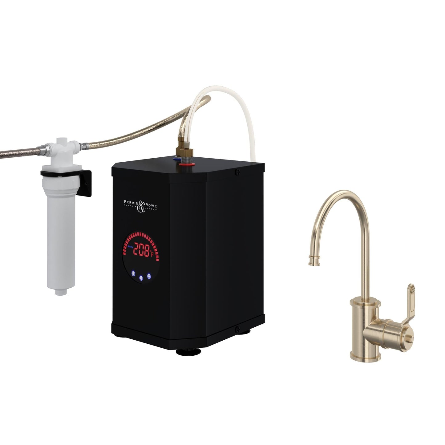 Perrin & Rowe U.KIT1833 Armstrong Hot Water and Kitchen Filter Faucet Kit