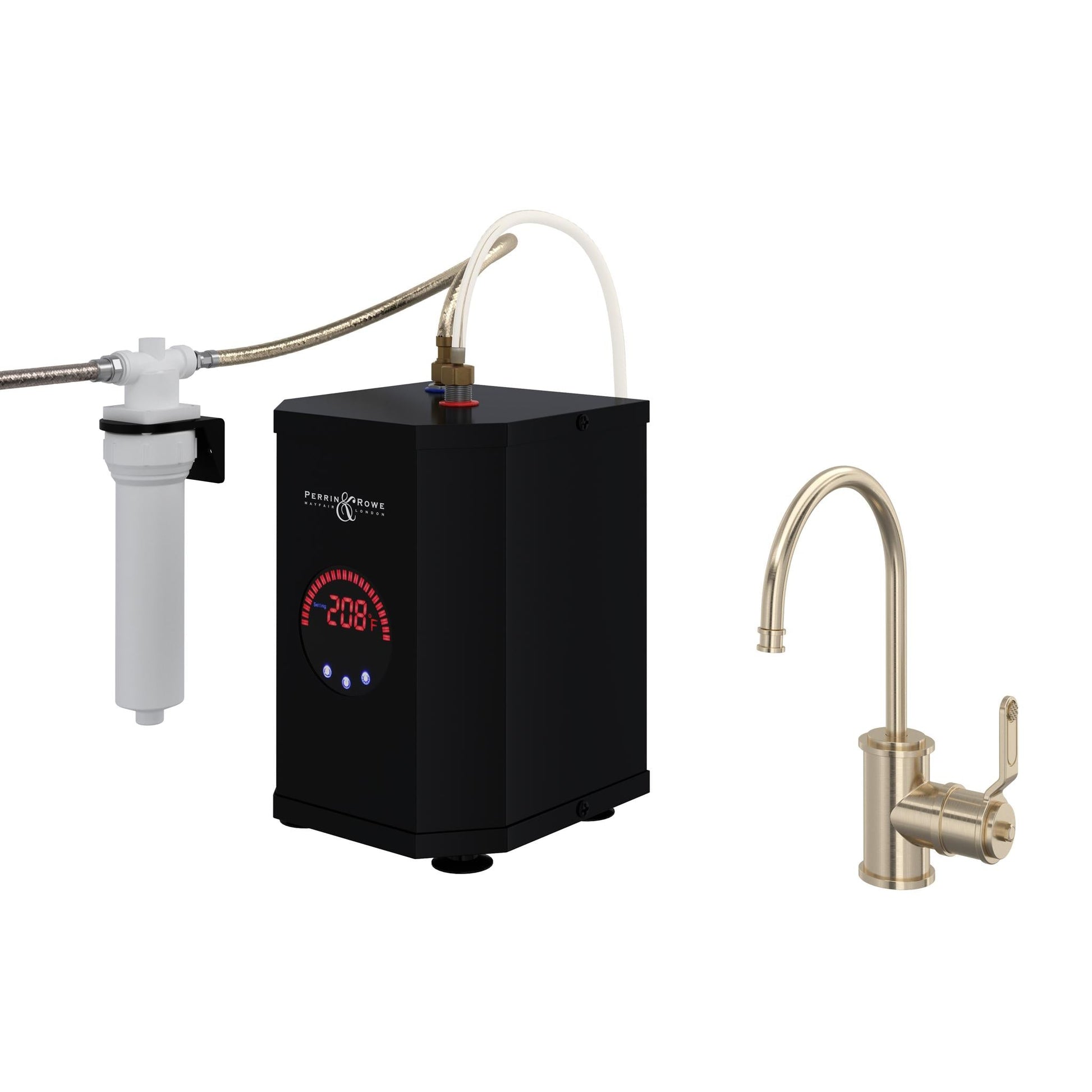 Perrin & Rowe U.KIT1833 Armstrong Hot Water and Kitchen Filter Faucet Kit